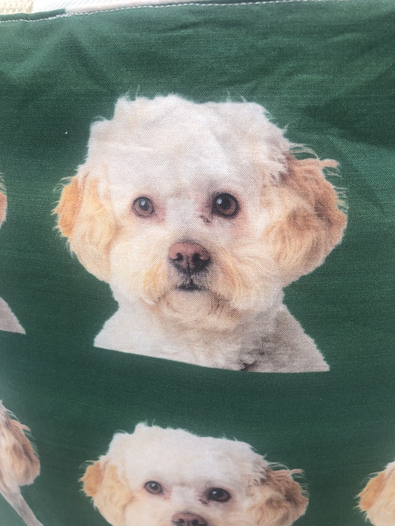 Maltipoo Green Tote Bag - Image 3