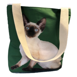 Devon Rex Green tote bag