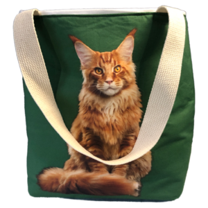 Maine Coon Green#2 tote Bag