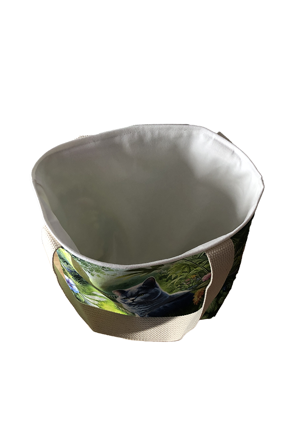 Domestic Shorthair Blue Garden Tote Bag - Image 2