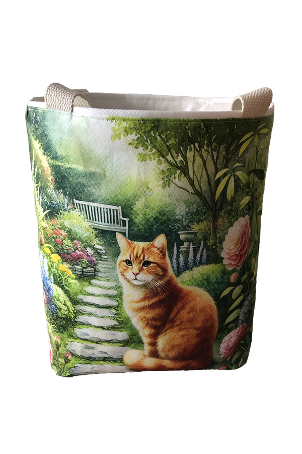 Domestic Shorthair Red Garden Tote - Image 4