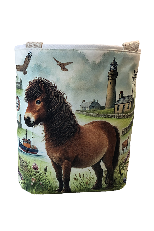 Shetland Pony Brown Heritage Tote Bag - Image 4