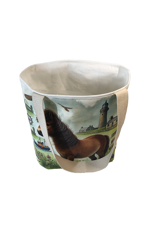 Shetland Pony Brown Heritage Tote Bag - Image 2