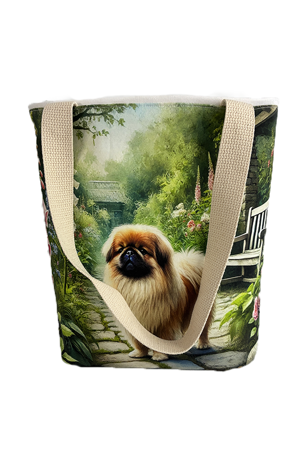 Pekingese Garden Tote Bag - Image 2
