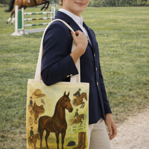 am saddlebred brown show tote