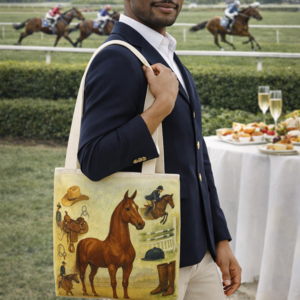 am saddlebred chestnut show tote