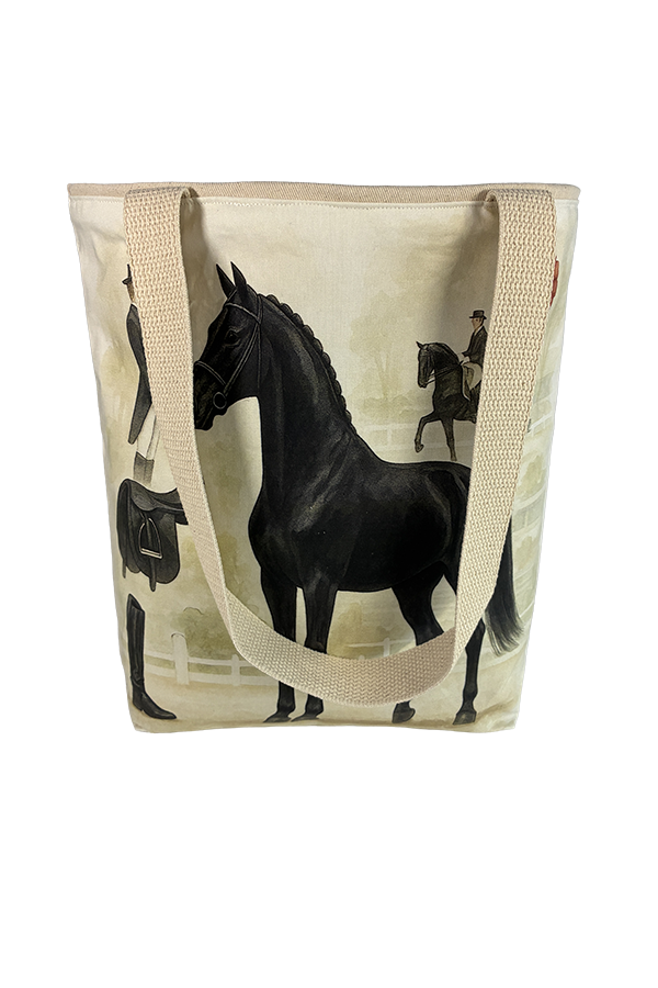 Dutch Warmblood Black Dressage Tote Bag - Image 4