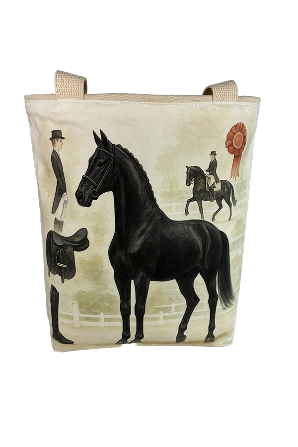 Dutch Warmblood Black Dressage Tote Bag - Image 3