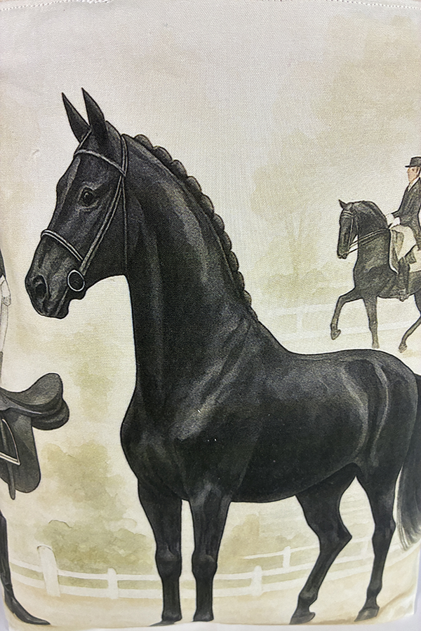 Dutch Warmblood Black Dressage Tote Bag - Image 2