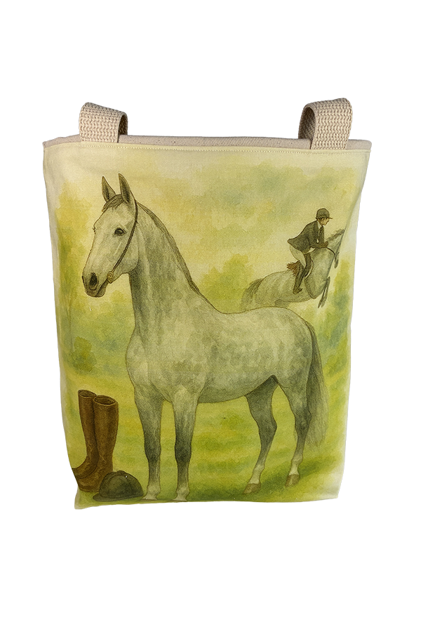 Dutch Warmblood Grey Show Tote Bag - Image 3